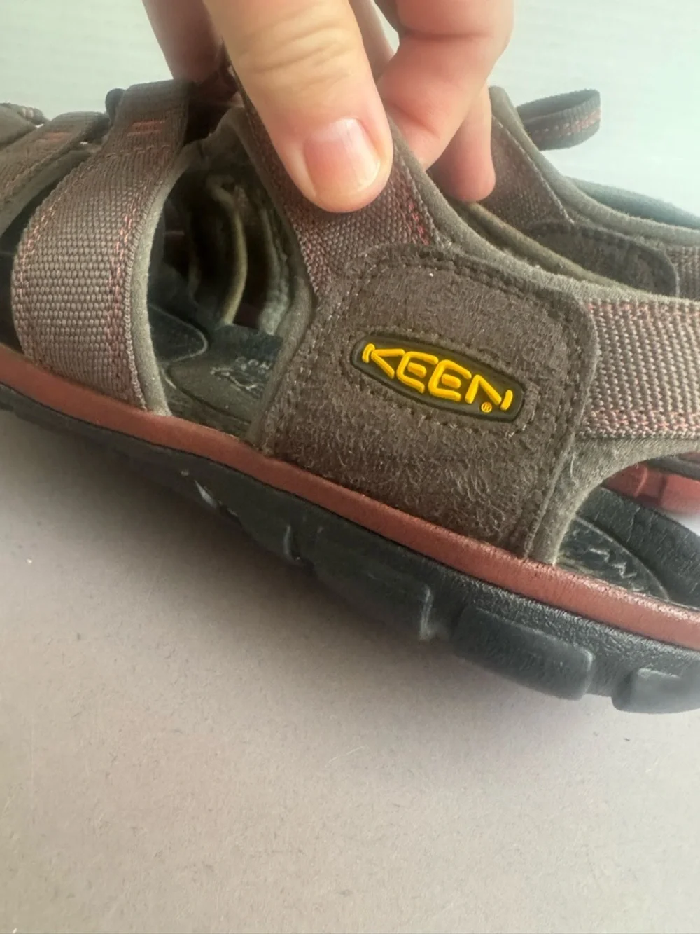 Keen Brown and Black Closed-Toe Sport Sandals